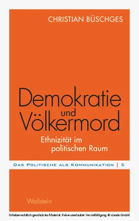 Büschges |  Demokratie und Völkermord | eBook | Sack Fachmedien