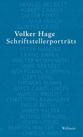 Hage |  Schriftstellerporträts | Buch |  Sack Fachmedien