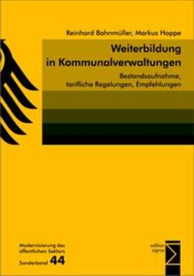 Bahnmüller / Hoppe |  Weiterbildung in Kommunalverwaltungen | Buch |  Sack Fachmedien