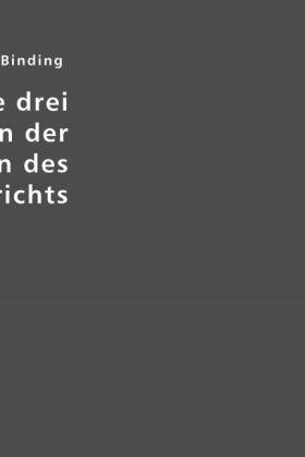 Binding / Krosigk |  Die drei Grundfragen der Organisation des Strafgerichts | Buch |  Sack Fachmedien