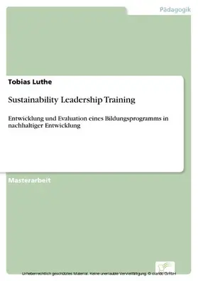 Luthe |  Sustainability Leadership Training | eBook | Sack Fachmedien