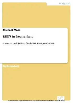 Maas |  REITS in Deutschland | eBook | Sack Fachmedien