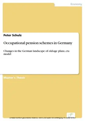 Schulz | Occupational pension schemes in Germany | E-Book | sack.de