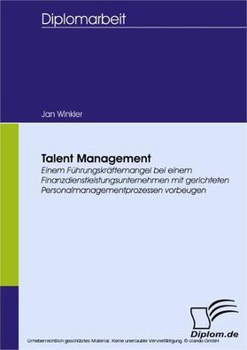 Winkler |  Talent Management | eBook | Sack Fachmedien