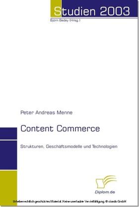 Menne / Bedey |  Content Commerce | eBook | Sack Fachmedien