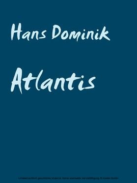 Dominik / Müller |  Atlantis | eBook | Sack Fachmedien