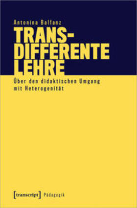 Balfanz |  Transdifferente Lehre | Buch |  Sack Fachmedien