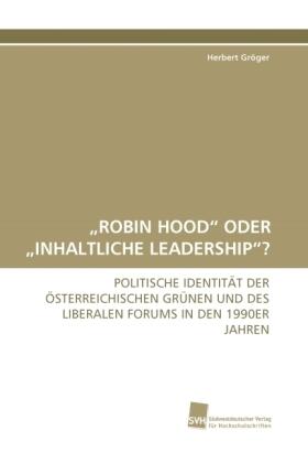 Gröger |  ¿ROBIN HOOD¿ ODER ¿INHALTLICHE LEADERSHIP¿? | Buch |  Sack Fachmedien