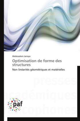 Jarraya |  Optimisation de forme des structures | Buch |  Sack Fachmedien