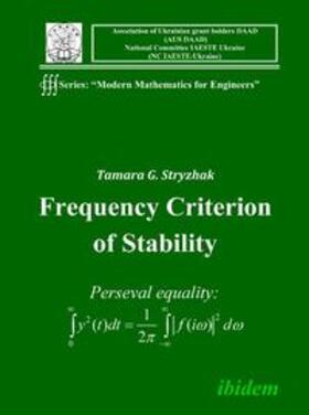 Stryzhak |  Frequency Criterion of Stability. | Buch |  Sack Fachmedien