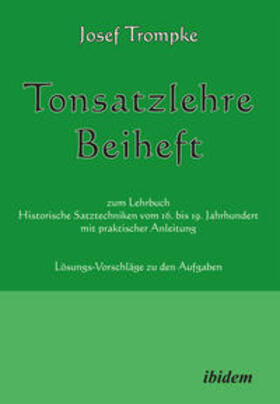 Trompke |  Tonsatzlehre Beiheft | Buch |  Sack Fachmedien