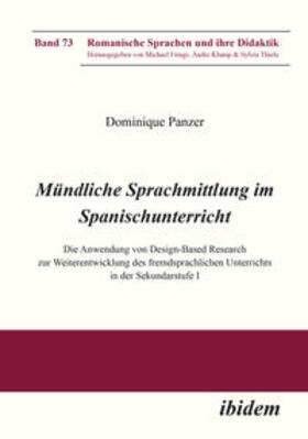 Panzer / Frings |  Mündliche Sprachmittlung im Spanischunterricht | Buch |  Sack Fachmedien