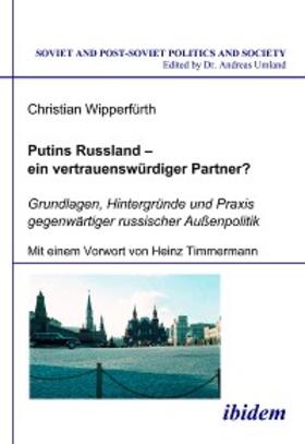 Wipperfürth |  Putins Russland - ein vertrauenswürdiger Partner? | eBook | Sack Fachmedien