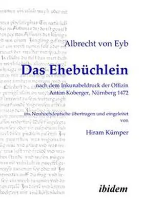 Eyb |  Das Ehebüchlein | eBook | Sack Fachmedien