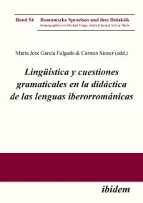 Sinner / José García Folgado |  Lingüística y cuestiones gramaticales en la didáctica de las lenguas iberorrománicas | eBook | Sack Fachmedien