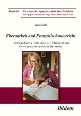 Knoll |  Elternarbeit und Französischunterricht | eBook | Sack Fachmedien