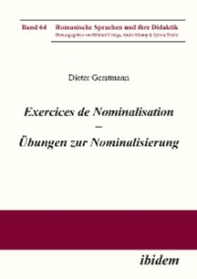 Gerstmann |  Exercices de nominalisation | eBook | Sack Fachmedien