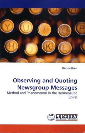 Reed | Observing and Quoting Newsgroup Messages | Buch | 978-3-8383-1271-2 | sack.de