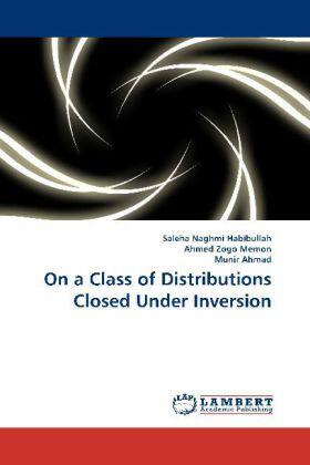 Habibullah / Zogo Memon / Ahmad |  On a Class of Distributions Closed Under Inversion | Buch |  Sack Fachmedien