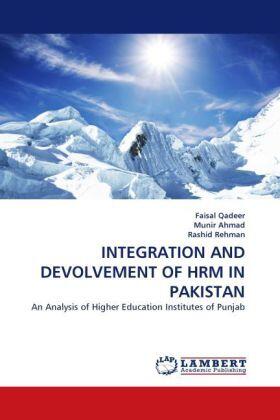 Qadeer / Ahmad / Rehman |  INTEGRATION AND DEVOLVEMENT OF HRM IN PAKISTAN | Buch |  Sack Fachmedien