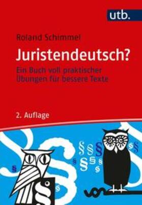 Schimmel |  Juristendeutsch? | eBook | Sack Fachmedien