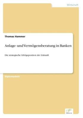 Hammer |  Anlage- und Vermögensberatung in Banken | Buch |  Sack Fachmedien