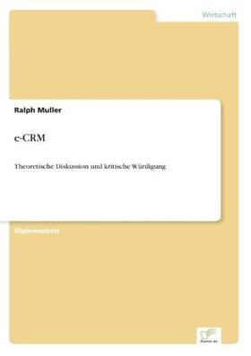 Muller |  e-CRM | Buch |  Sack Fachmedien