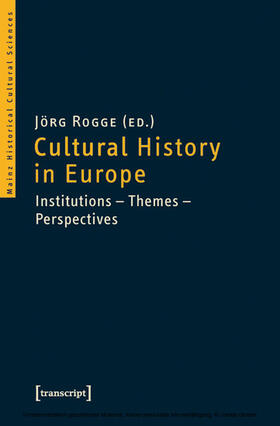 Rogge |  Cultural History in Europe | eBook | Sack Fachmedien