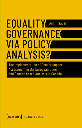 Sauer |  Equality Governance via Policy Analysis? | eBook | Sack Fachmedien