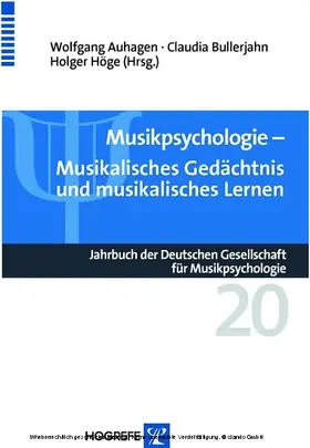 Auhagen / Bullerjahn / Höge |  Musikpsychologie | eBook | Sack Fachmedien