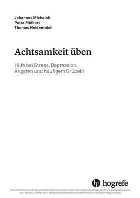 Michalak / Meibert / Heidenreich |  Achtsamkeit üben | eBook | Sack Fachmedien