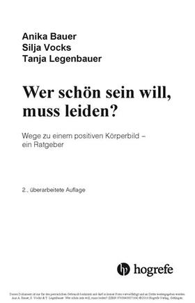 Bauer / Legenbauer / Vocks |  Wer schön sein will, muss leiden? | eBook | Sack Fachmedien