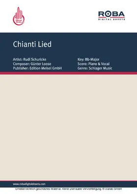 Winkler / Siegel |  Chianti Lied | eBook | Sack Fachmedien