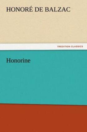 Balzac |  Honorine | Buch |  Sack Fachmedien