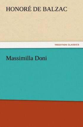 Balzac |  Massimilla Doni | Buch |  Sack Fachmedien