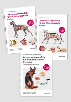  Demonstrationstafeln für die Kleintierpraxis Hund, Katze und Parasiten 3 Bde. im SET | Buch |  Sack Fachmedien
