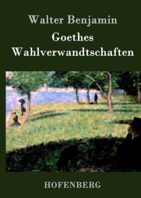 Benjamin |  Goethes Wahlverwandtschaften | Buch |  Sack Fachmedien