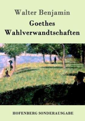 Benjamin |  Goethes Wahlverwandtschaften | Buch |  Sack Fachmedien