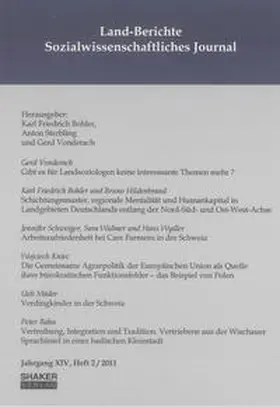 Bohler / Sterbling / Vonderach |  Land-Berichte. Sozialwissenschaftliches Journal | Buch |  Sack Fachmedien