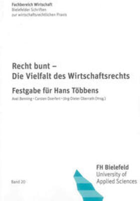 Benning / Doerfert / Oberrath |  Recht bunt - Die Vielfalt des Wirtschaftsrechts | Buch |  Sack Fachmedien