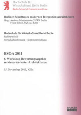 Schmietendorf / Simon |  BSOA 2011 | Buch |  Sack Fachmedien