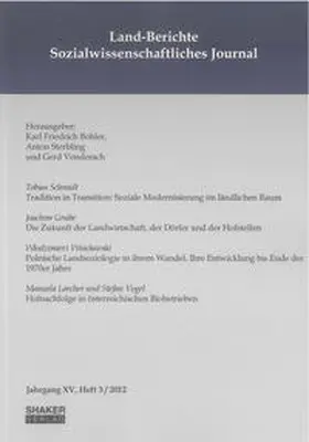 Bohler / Sterbling / Vonderach | Land-Berichte. Sozialwissenschaftliches Journal | Buch | 978-3-8440-1428-0 | sack.de