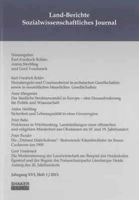 Bohler / Sterbling / Vonderach |  Land-Berichte. Sozialwissenschaftliches Journal | Buch |  Sack Fachmedien