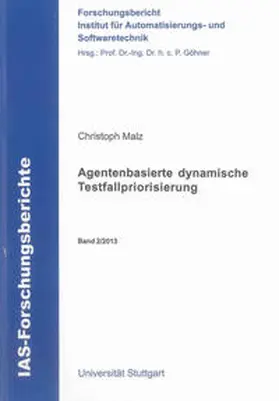 Malz |  Agentenbasierte dynamische Testfallpriorisierung | Buch |  Sack Fachmedien