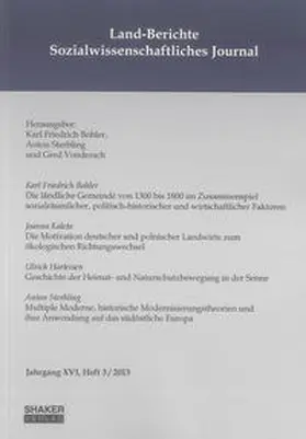 Bohler / Sterbling / Vonderach |  Land-Berichte. Sozialwissenschaftliches Journal | Buch |  Sack Fachmedien