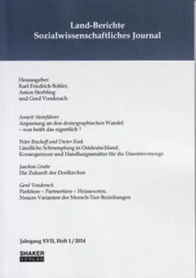 Bohler / Sterbling / Vonderach |  Land-Berichte. Sozialwissenschaftliches Journal | Buch |  Sack Fachmedien