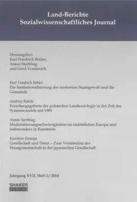 Bohler / Sterbling / Vonderach |  Land-Berichte. Sozialwissenschaftliches Journal | Buch |  Sack Fachmedien