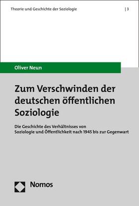 Neun |  Zum Verschwinden der deutschen öffentlichen Soziologie | eBook | Sack Fachmedien