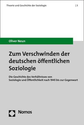 Neun | Zum Verschwinden der deutschen öffentlichen Soziologie | E-Book | sack.de