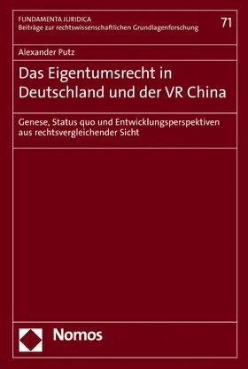 Putz | Das Eigentumsrecht in Deutschland und der VR China | E-Book | sack.de